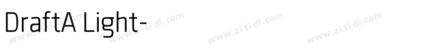DraftA Light字体转换